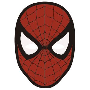 Caretas de Cartulina Hombre Araña x10 Unidades