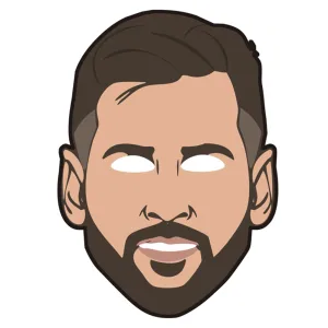 Caretas de Cartulina Messi x10 Unidades