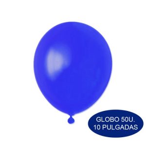 Globos Color Azul 10 Pulgadas 50 Unidades