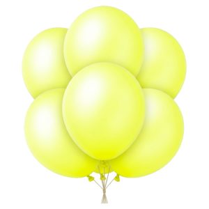 Globo Globby Neon 10 Pulgadas Amarillo x25u