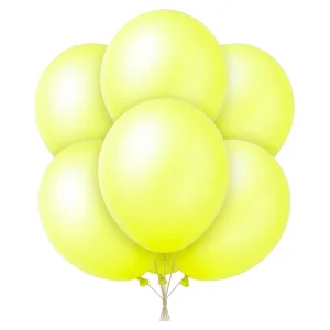 Globo Globby Neon 10 Pulgadas Amarillo x25u