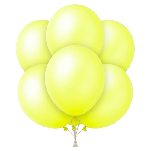 Globo Globby Neon 10 Pulgadas Amarillo x25u