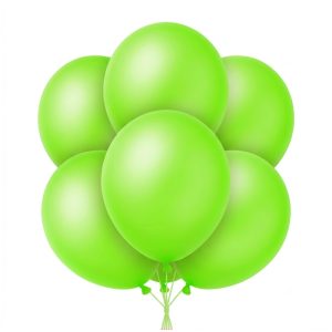 Globo Globby Neon 10 Pulgadas Verde x25u