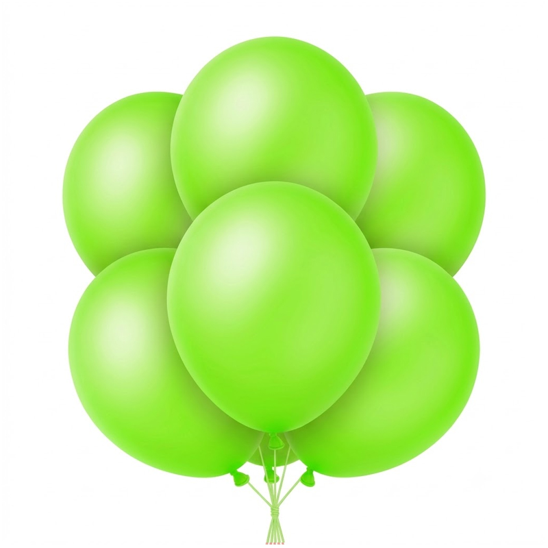 Globo Globby Neon 10 Pulgadas Verde x25u