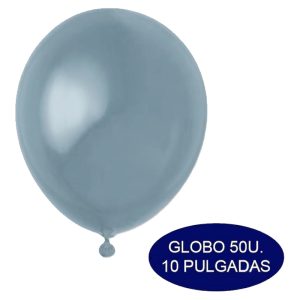 Globos Color Celeste Vintage 10 Pulgadas 50 Unidades