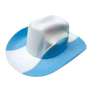 Gorro Cowboy Bandera Argentina Bicolor Celeste y Blanco
