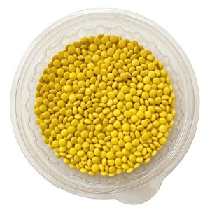 Confite Mini Lenteja Chocolate Color Amarillo x200g