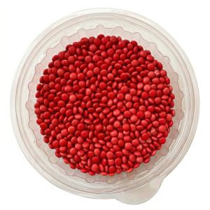 Confite Mini Lenteja Chocolate Color Rojo x200g