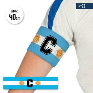 Banda Capitan Bandera Argentina 2 Soles Letra C x1 Unidad