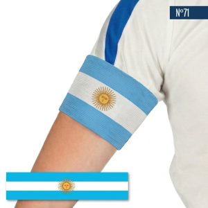Banda Capitan Bandera Argentina Celeste y Blanca x1 Unidad