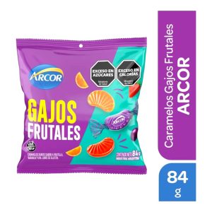 Caramelo Gajos Frutales Arcor x84grs