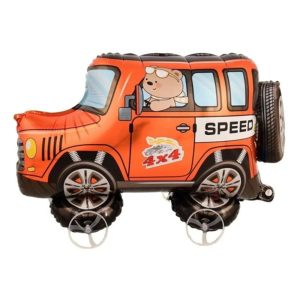 Globo Forma Camioneta 4x4 con Ruedas 54 x 72cm x1u