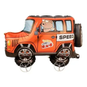 Globo Forma Camioneta 4x4 con Ruedas 54 x 72cm x1u