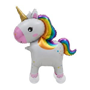 Globo Forma Unicornio con Ruedas 68 x 62cm x1u