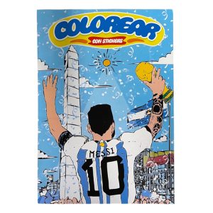 Libritos para Colorear Con Stickers Modelo Selección Argentina