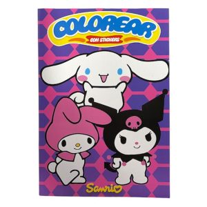 Libritos para Colorear Con Stickers Modelo Guerreras KUROMI