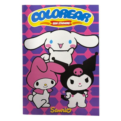 Libritos para Colorear Con Stickers Modelo Guerreras KUROMI