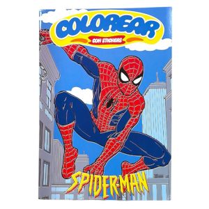 Libritos para Colorear Con Stickers Modelo Spider Man