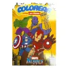 Libritos para Colorear Con Stickers Modelo Avengers