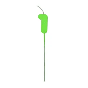 Pinche Vela Gibre Goma Eva Numero 1 Verde TKS x1 Unidad
