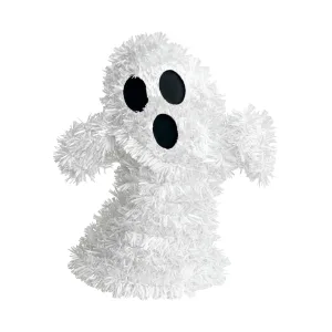 Adorno Colgante Fantasma 3d Tinsel Blanco 16 x 14 cm