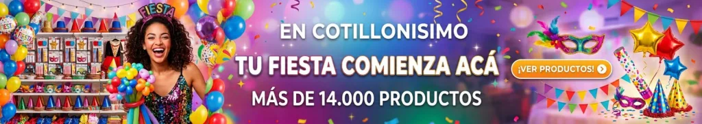 En Cotillonisimo tu fiesta comienza acá: más de 14.000 productos de cotillón, globos y decoración