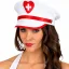 Gorra de Enfermera con Visera Corazon Rojo