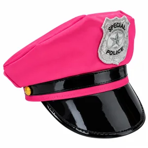 Gorro Policía Rosa Neon
