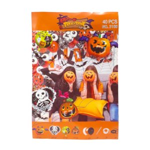 Kit Globos Calabaza Halloween x40 piezas