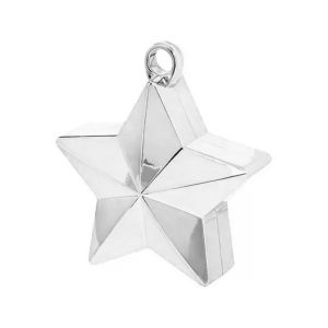 Pesa para Globos Forma ESTRELLA - Color PLATEADO