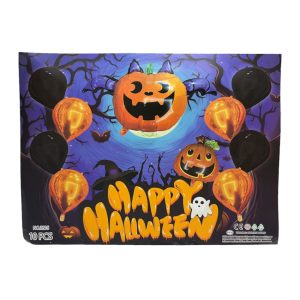 Kit Globo Happy Halloween Calabaza 10 pcs