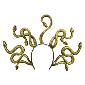 Vincha Medusa Doradas x1