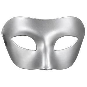Antifaz Fantasma de la Ópera Plateado x1 Unidad