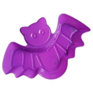 Bandeja Golosinera Halloween Violeta Murciélago x1