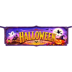 Banderín Pasapared Halloween Clásico N°14 x1 Unidad