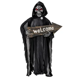 Bienvenido a Su Muerte 88 x 44 x 14 cm - Luz Led y Sonido