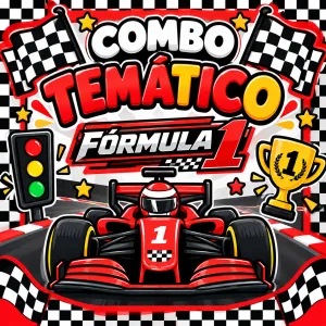 Combo Decorativo Temático Para Cumpleaños Infantil – FORMULA 1 – 15 Invitados