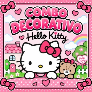 Combo Decorativo Temático Para Cumpleaños – ARCOIRIS y UNICORNIO – hasta 15 Invitados
