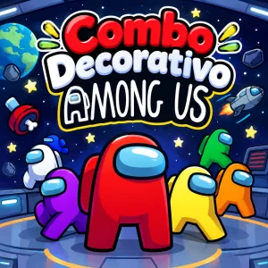 Combo Decorativo Temático Para Cumpleaños Infantil – AMONG US – 10 a 15 Invitados