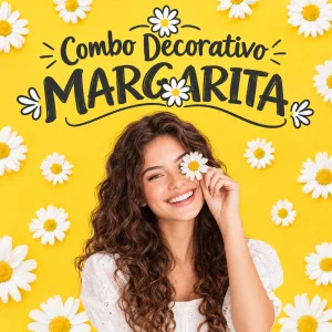 Combo Decorativo Temático Para Cumpleaños Infantil – MARGARITA – 15 Invitados