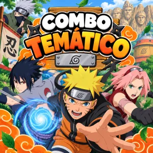 Combo Decorativo Temático Para Cumpleaños Infantil – NARUTO – 15 Invitados