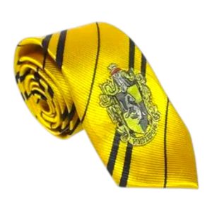 Corbata Harry Potter Amarillo y Azul Hufflepuff x1