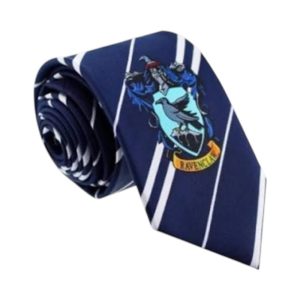 Corbata Harry Potter Plateado y Azul Ravenclaw x1