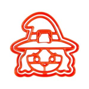 Cortante Marcador Bruja con sombrero Halloween x1