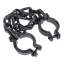 Esposas con Cadenas Plastico Negro