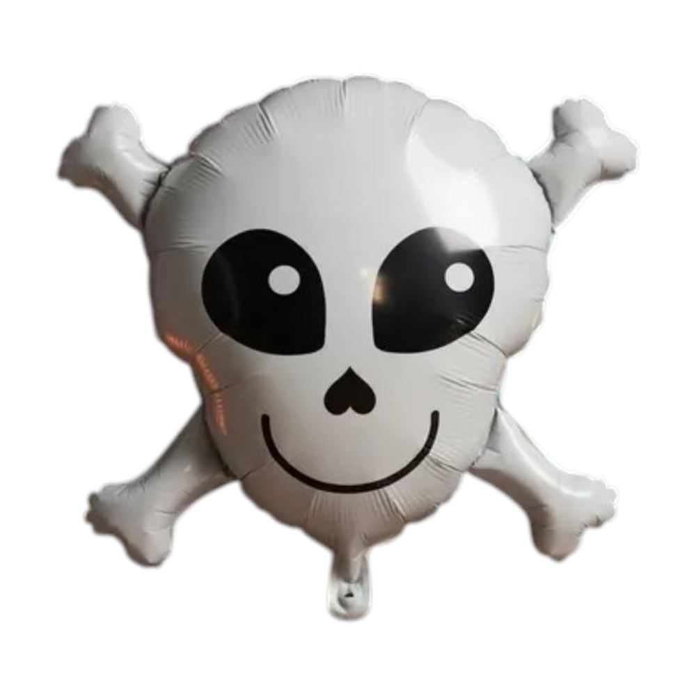Globo Metalizado Calavera Sonriente 20 Pulgadas x1 Unidad