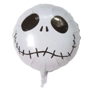 Globo Metalizado Redondo Jack 18 Pulgadas Blanco x1 Unidad