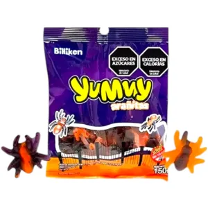 Gomitas Yummy Arañitas Halloween 150grs x1u