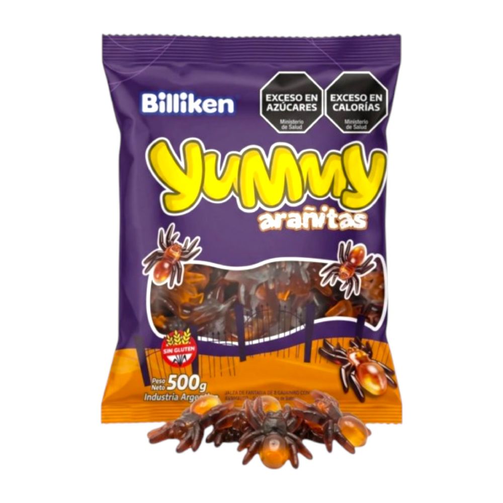 Gomitas Yummy Arañitas 500 Grs x1u