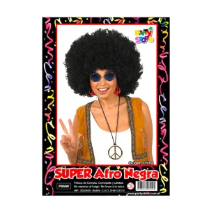 PELUCA SUPER AFRO NEGRO x1 Unidad